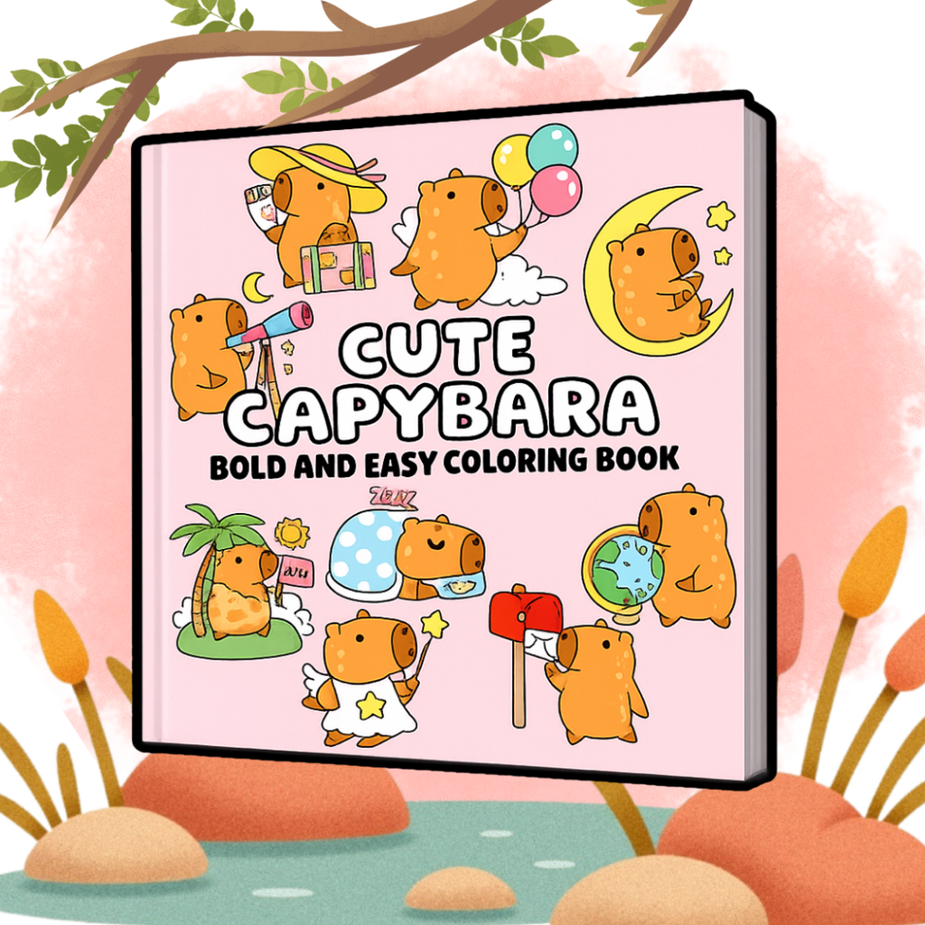 ADORABLE ADVENTURES BOLD & EASY (3 COLORING BOOKS BUNDLE)