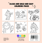 Cute and Sweet Bold and Easy Coloring Book