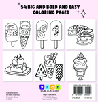 Ice Cream Bold and Easy Coloring Book