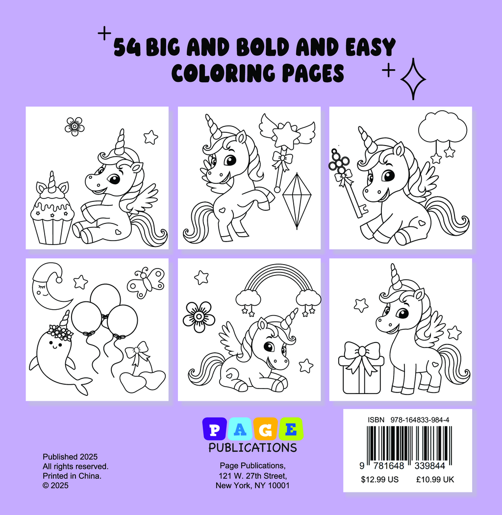 Magical Things Bold and Easy Coloring Book
