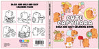 Cute Capybara: Bold and Easy Coloring Book