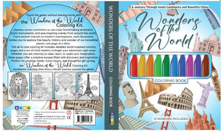 Wonders of the World Coloring Kit