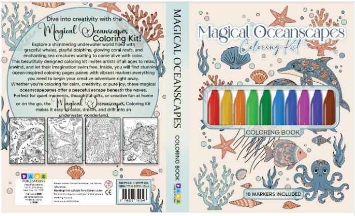 Magical Oceanscapes Coloring Kit