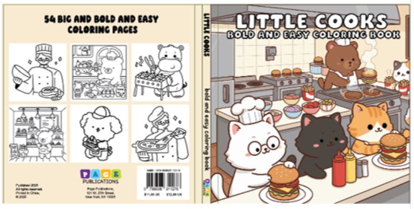 Little Cooks – Bold and Easy Coloring Book