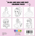 ANIME PRINCESS BOLD AND EASY COLORING BOOK