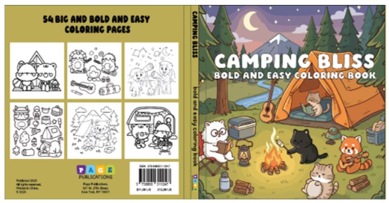 Camping Bliss – Bold and Easy Coloring Book