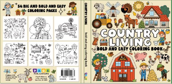 Country Life Bold & Easy Coloring Book