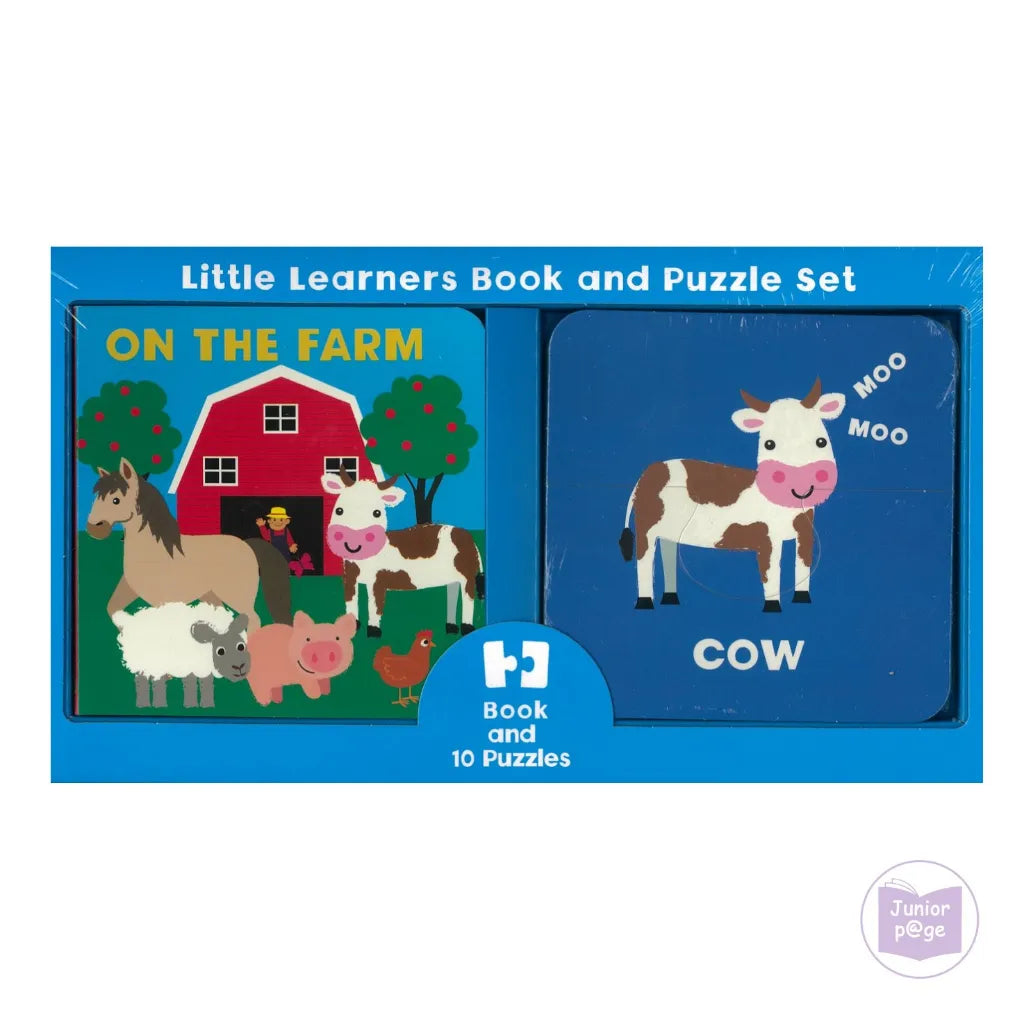 LITTLE LEARNERS BOOK & PUZZLES - ON THE FARM